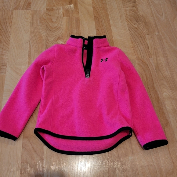 Under Armour Other - Under Armour Kids Bright Pink Quarter-Zip Fleece Size 2T